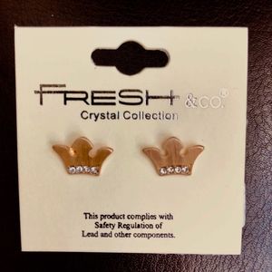 BLINGED Out Crown Earrings for the Queen